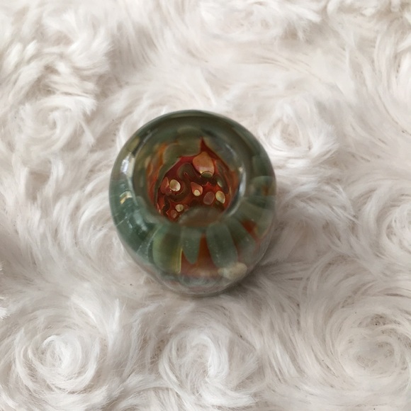 🧿✨ Hand Blown Glass DreadLock Focal Bead hippie deadhead OOAK inside out heavy - Picture 4 of 8